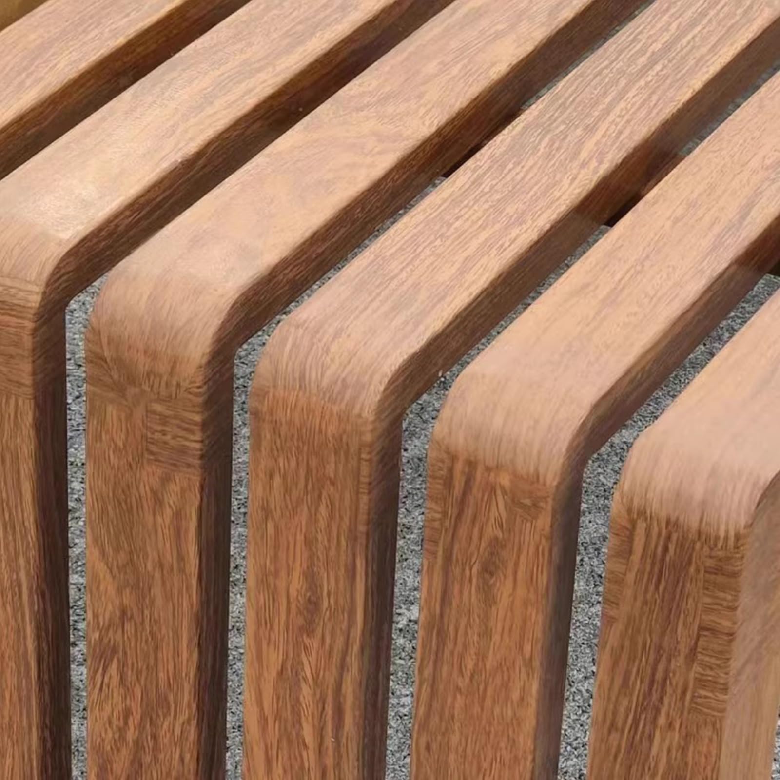 Gartenbank Metall, Holzbank, Gartenbänke, Zwei-Personen-Sitzbank Ohne Rückenlehne, Geeignet for den Strand im Freien, Zum Sonnenbaden, auf der Terrasse(Brown,100cm/39in)