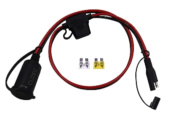 CUZEC 2FT/0.61m 14AWG SAE to Plug Socket Adapter Plug Socket with SAE Connector