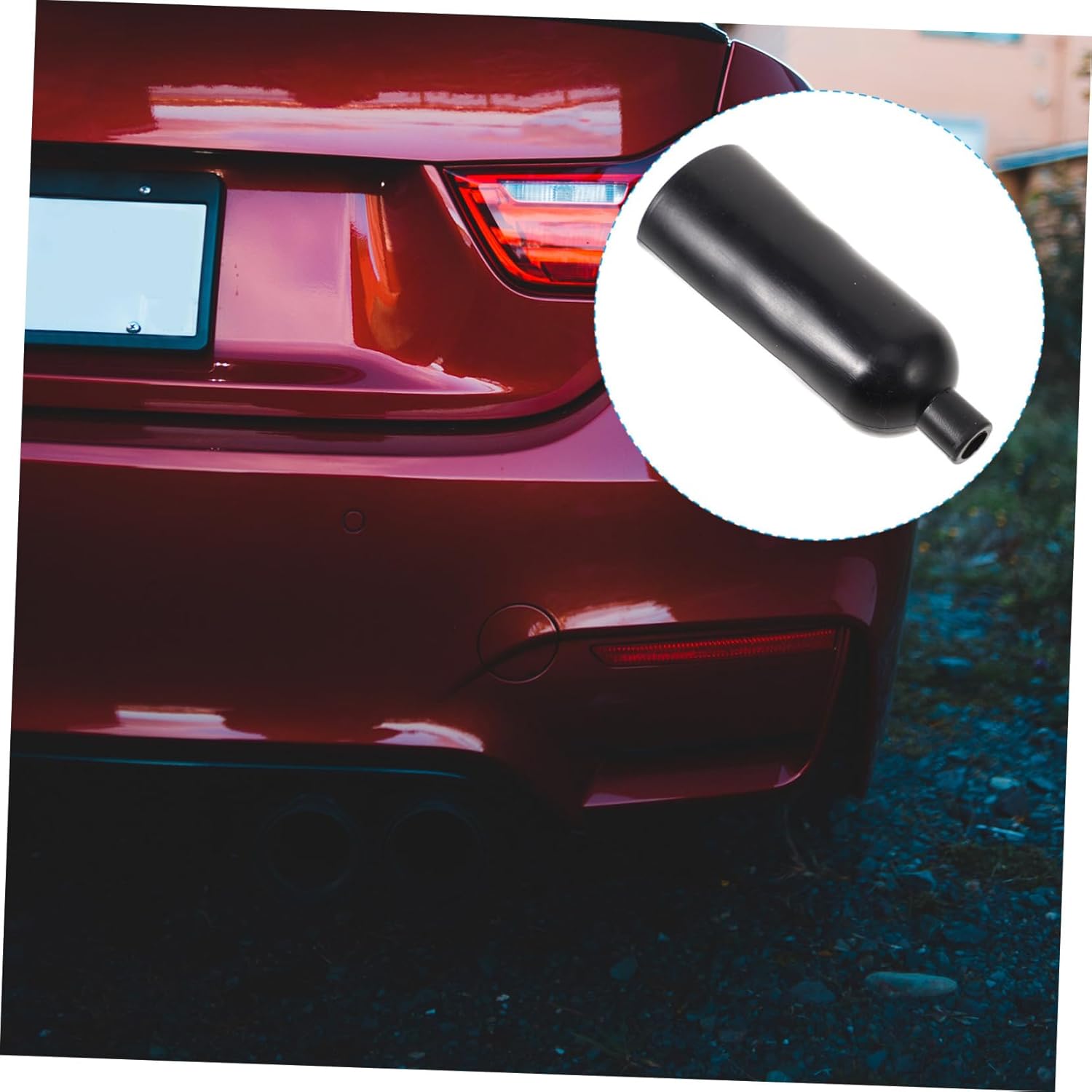 Mobestech 3pcs Automotive Intake Bladder Cover Car Vent Accessories Leak Detectors Cover Intake Adapter Easy to Use Essential Tool