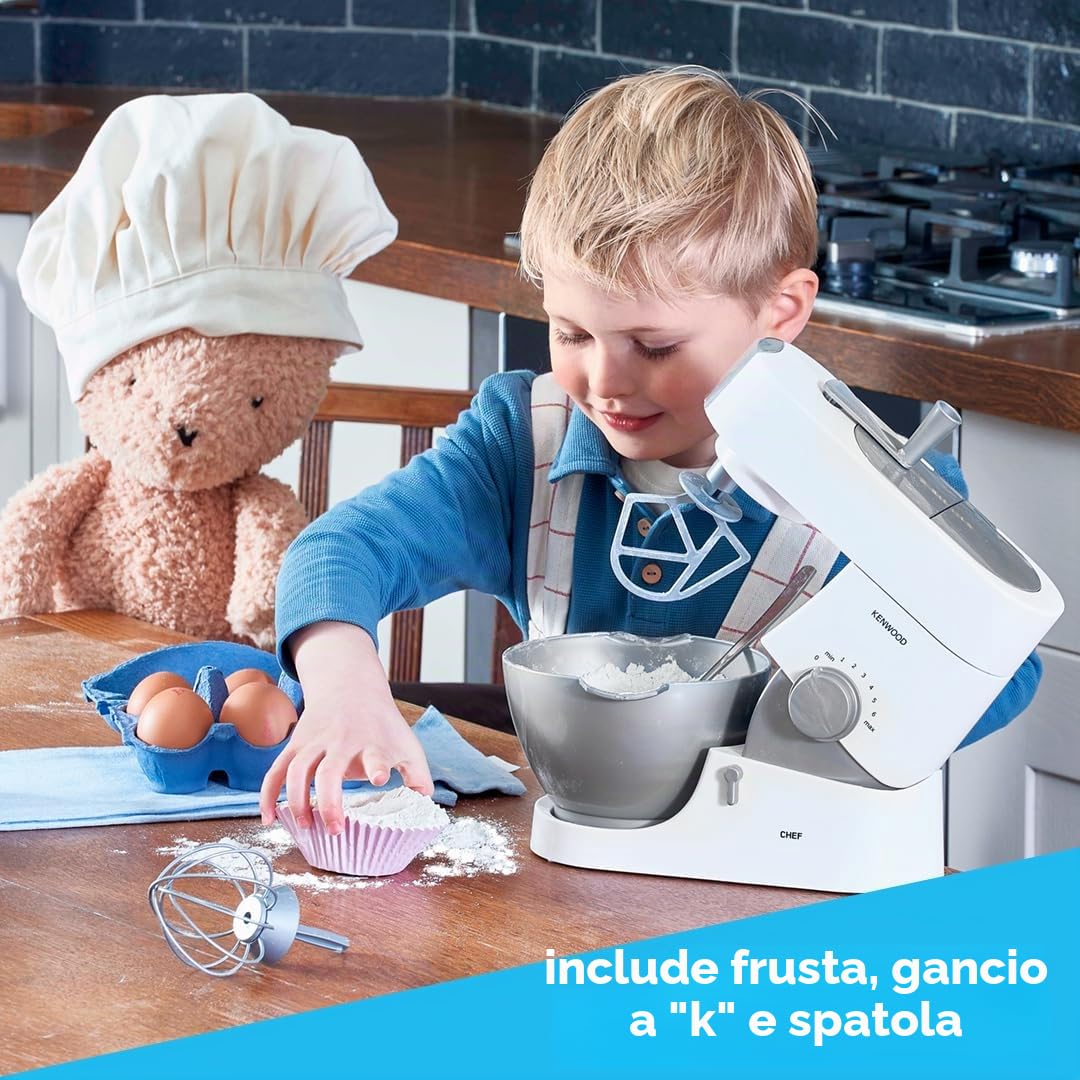 CASDON Kenwood Mixer | Mixer giocattolo per bambini dai 3 anni in su | Perfetto per i fornai in erba che amano mescolare cibo vero!