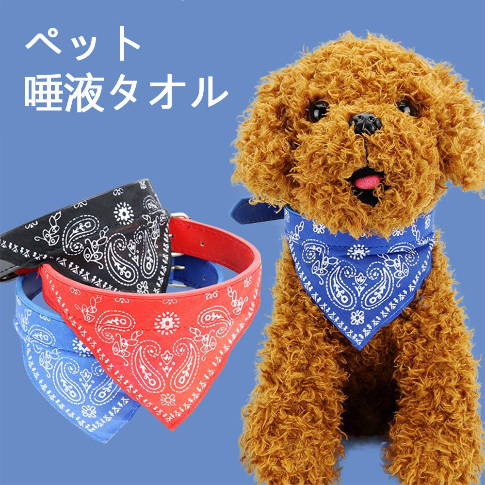 Amazon | 首輪 バンダナ 子犬用 猫 中小型犬や猫用首輪 スカーフ付き