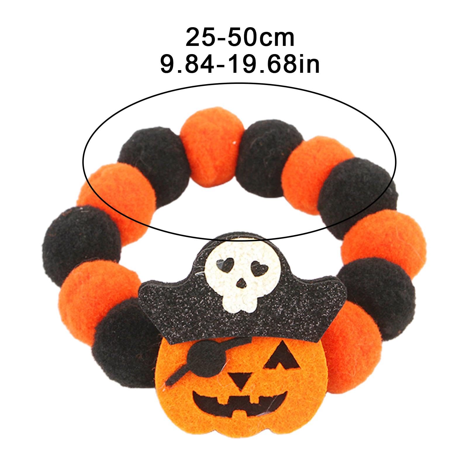 ハロウィン、ジャックオーランタン柄(ブラック)わんちゃん猫ちゃん用首輪 DSC00215_09b34248-7873-406a-
