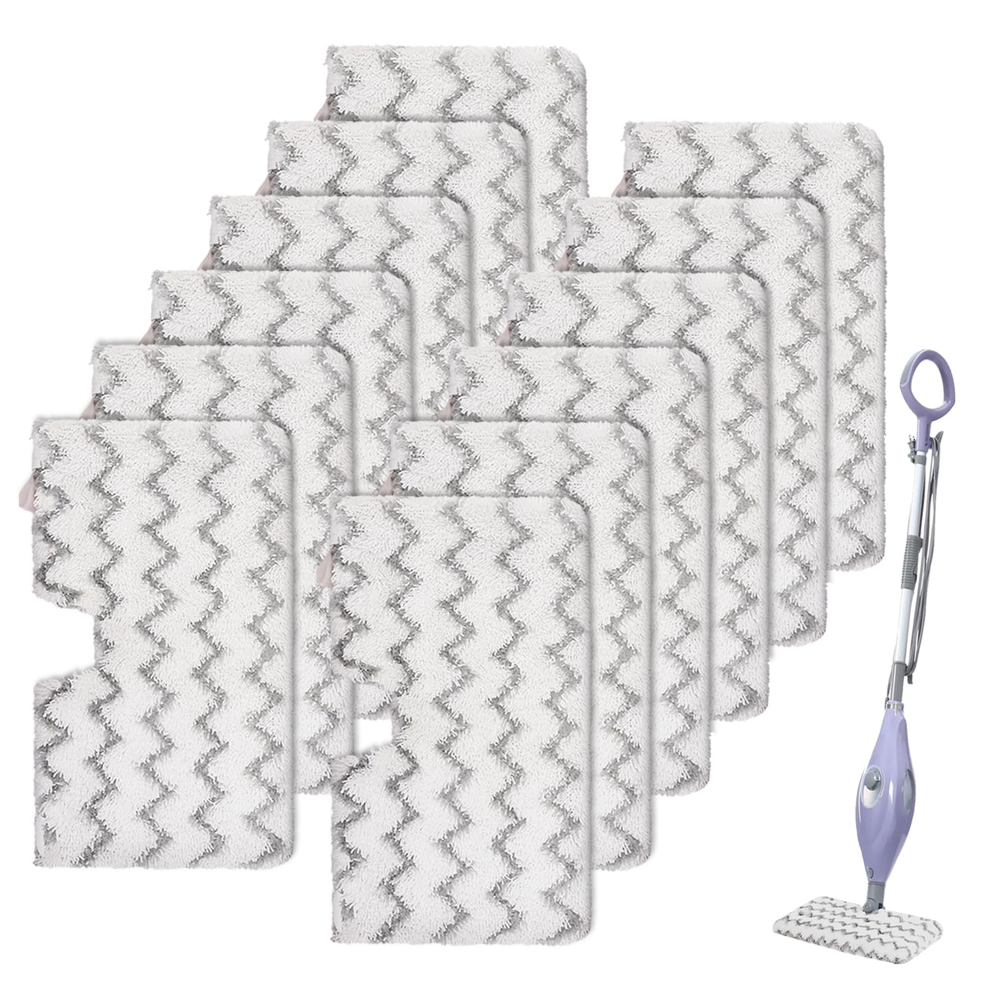 Sgizoku Panni per scopa a vapore Shark Steam Pocket Mop – panni di ricambio in microfibra S3500 Series S3501 S3601 S3550 S3901 SE450 S3801CO S3601D S2901 S2902 (12 panni per strofinare)