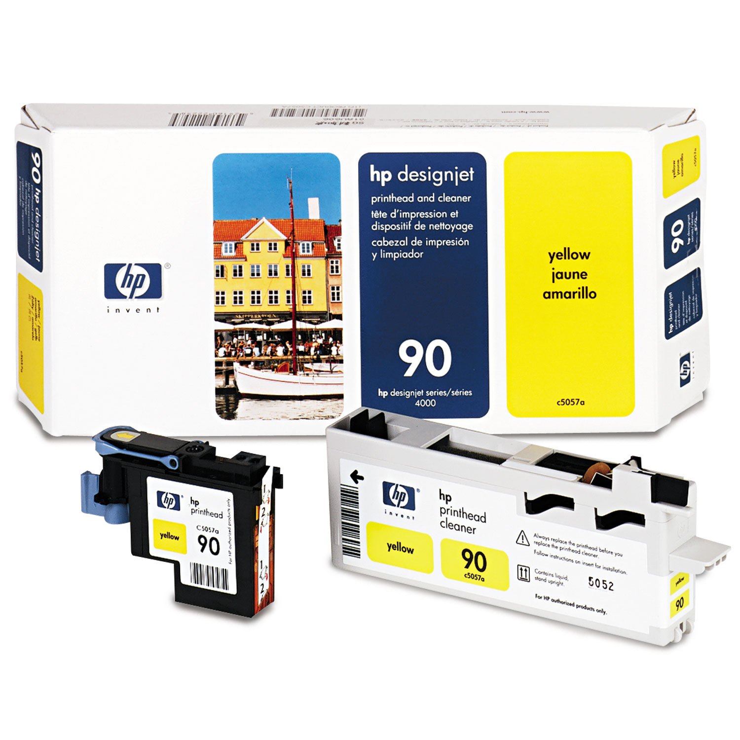HP Limpiador de Cabezales de impresión y Cabezal de impresión DesignJet 90 Amarillo C5057A