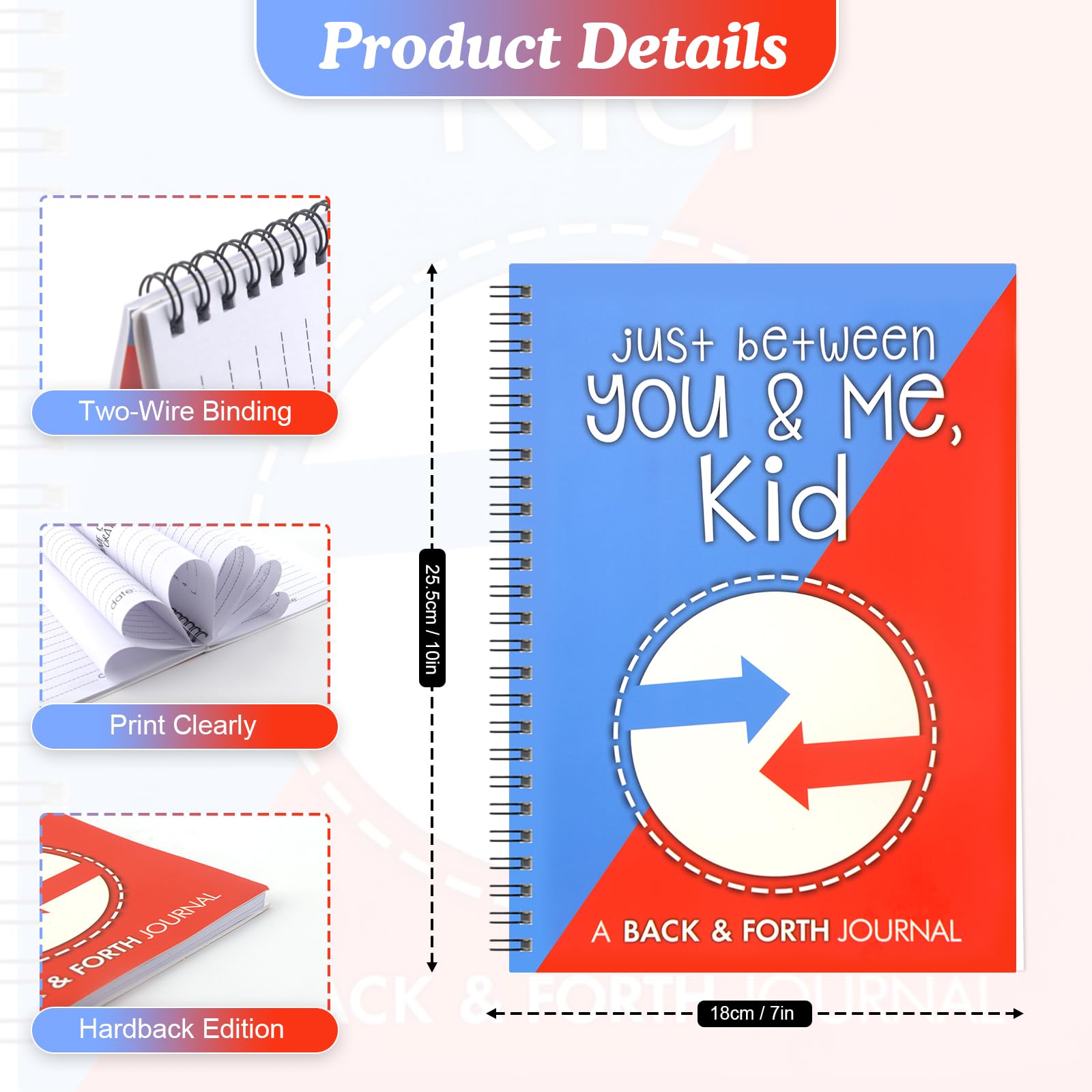 Yozexin Just Between You and Me kids diary Journal Notebook, Colorful Kids Journal for girls & boys diary - Image 2