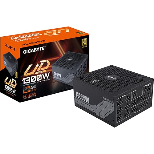GIGABYTE GP-UD1300GM PG5 - PCIe5.0 Ready - ATX3.0 - 1300W 80 Plus Gold Certified - Fully Modular Power Supply