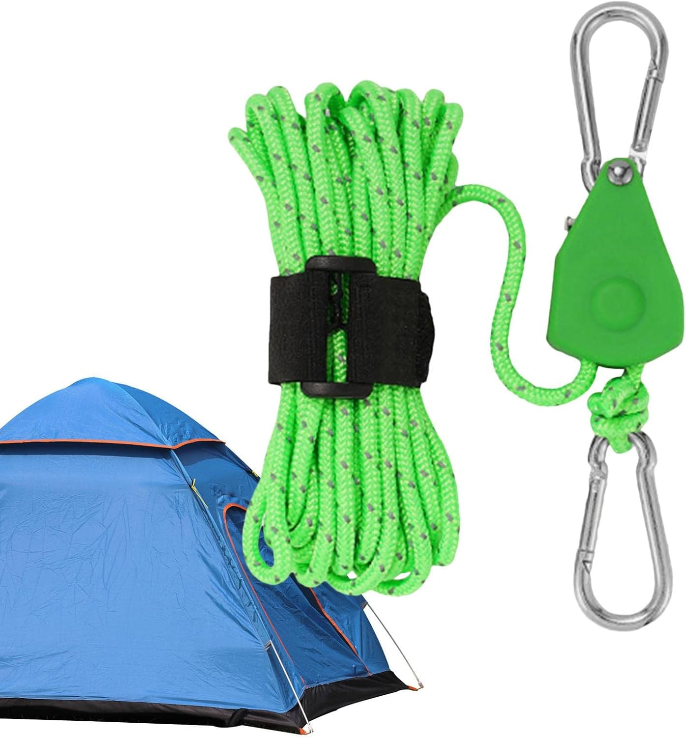 Gomice Tent Tie Downs Rope Hanger Camping Pulley Rope