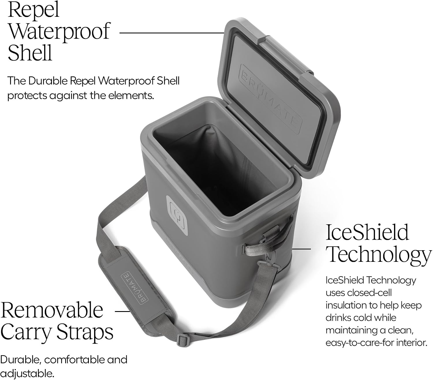 BrüMate MagPack Insulated Soft Cooler | Leakproof Zipperless Magnetic Seal, 48+ Hour Ice Retention (12, 18, 24 Can Sizes)