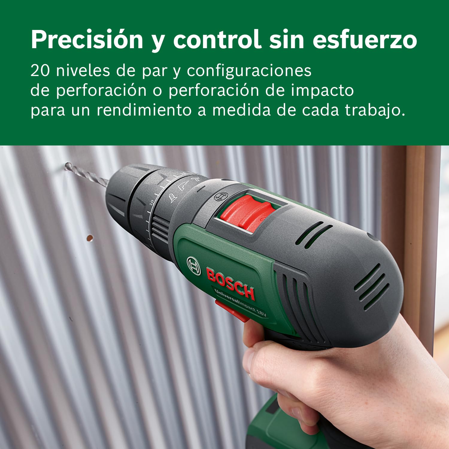 Bosch Martillo taladrador a batería UniversalImpact 18 (2 baterías, sistema de 18 V, en Maletín)