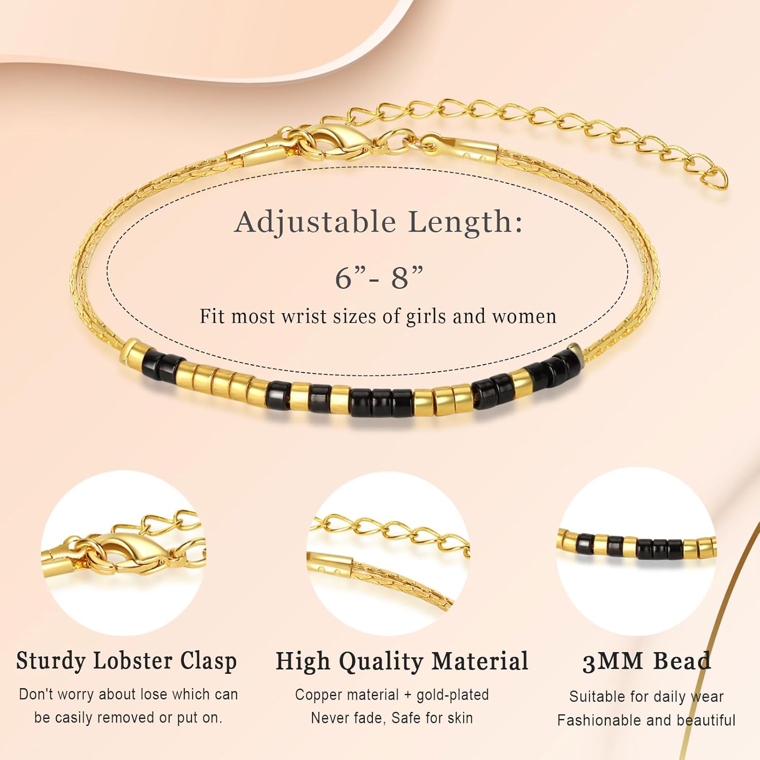 Inspirational Gifts for Women, Morse Code Bracelets Secret Message for Daughter Mom Best Friend Teacher Mother's Day Valentine's Day Birthday Christmas Graduation Unique Funny Gifts - Image 5