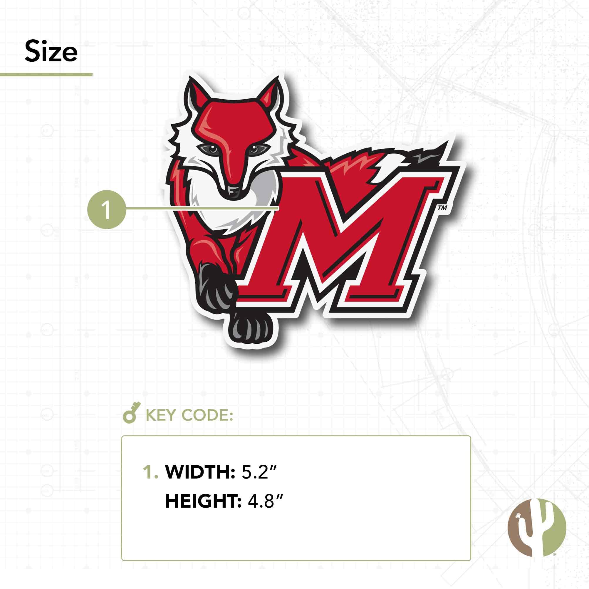 Autocollant Vinyle Découpé - Fox Rouge 12cm - Résistant Intérieur/extérieur - Personnalisable - 5