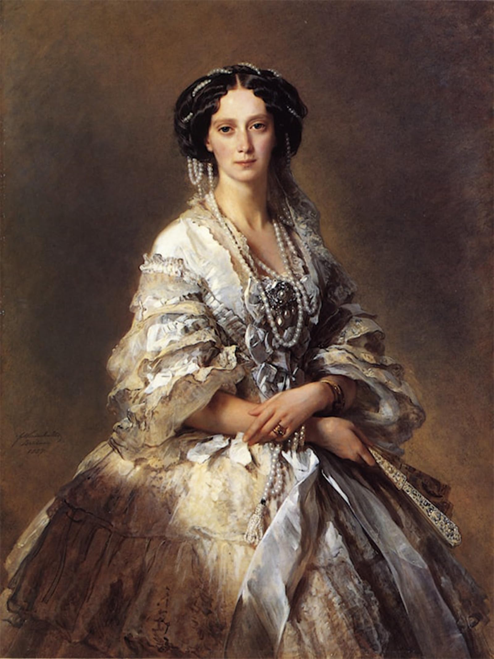 POSTERIIk Vintage Print Pop Art Landscape Artwork The Empress Maria Alexandrovna of Russia Winterhalter Art Prints for Office Home Decor 60x90cm