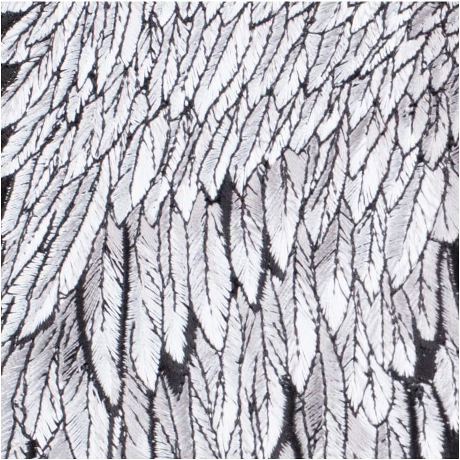 PatchStop Angel Wings Feathers Gray Iron On Patches for Clothing Jeans - 8.5x11in Large DIY Sew On Back Patch for Jackets Bags - Embroidered Decorative Christian Patches