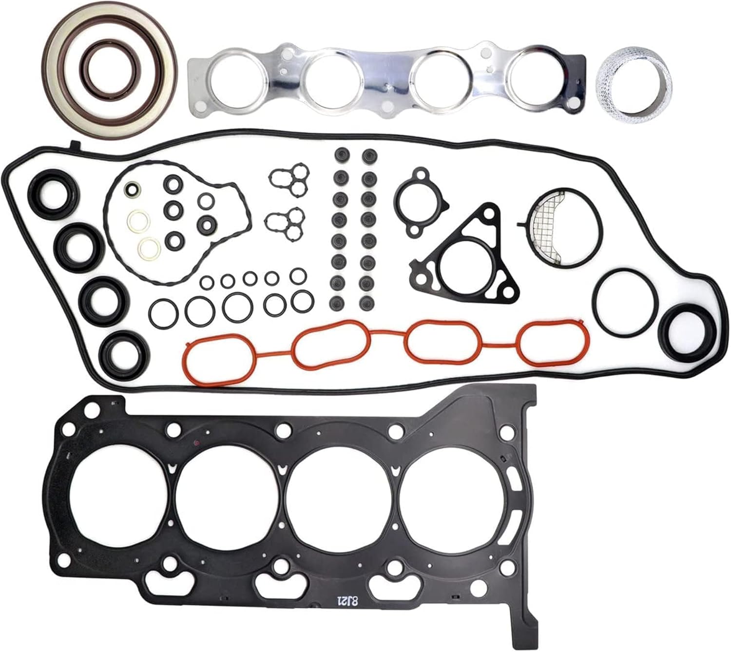 XQSMWF Hybrid DOHC Head Gasket Set Engine Cylinder Gasket Kit Fit for Toyota Prius V 1.8L 2010 2011 2012 2013 Fit for Lexus CT200h 2011-2013 Replace HBTO055 HS26515PT-1 2ZR-FXE