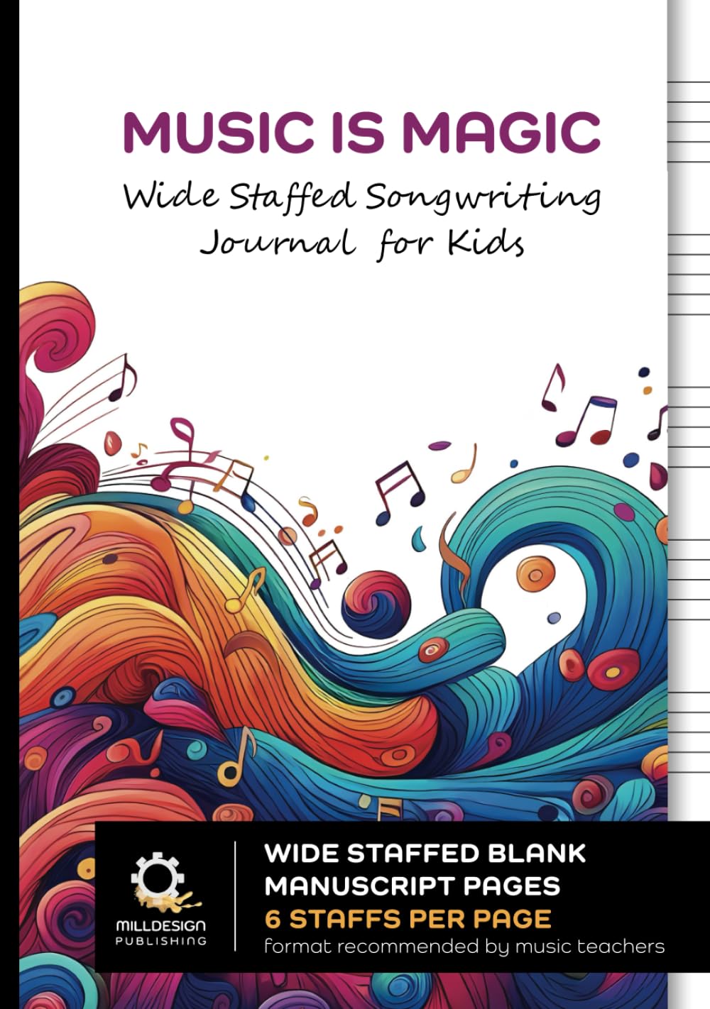 Cahier de musique pour enfants, le cadeau idéal pour éveiller la créativité