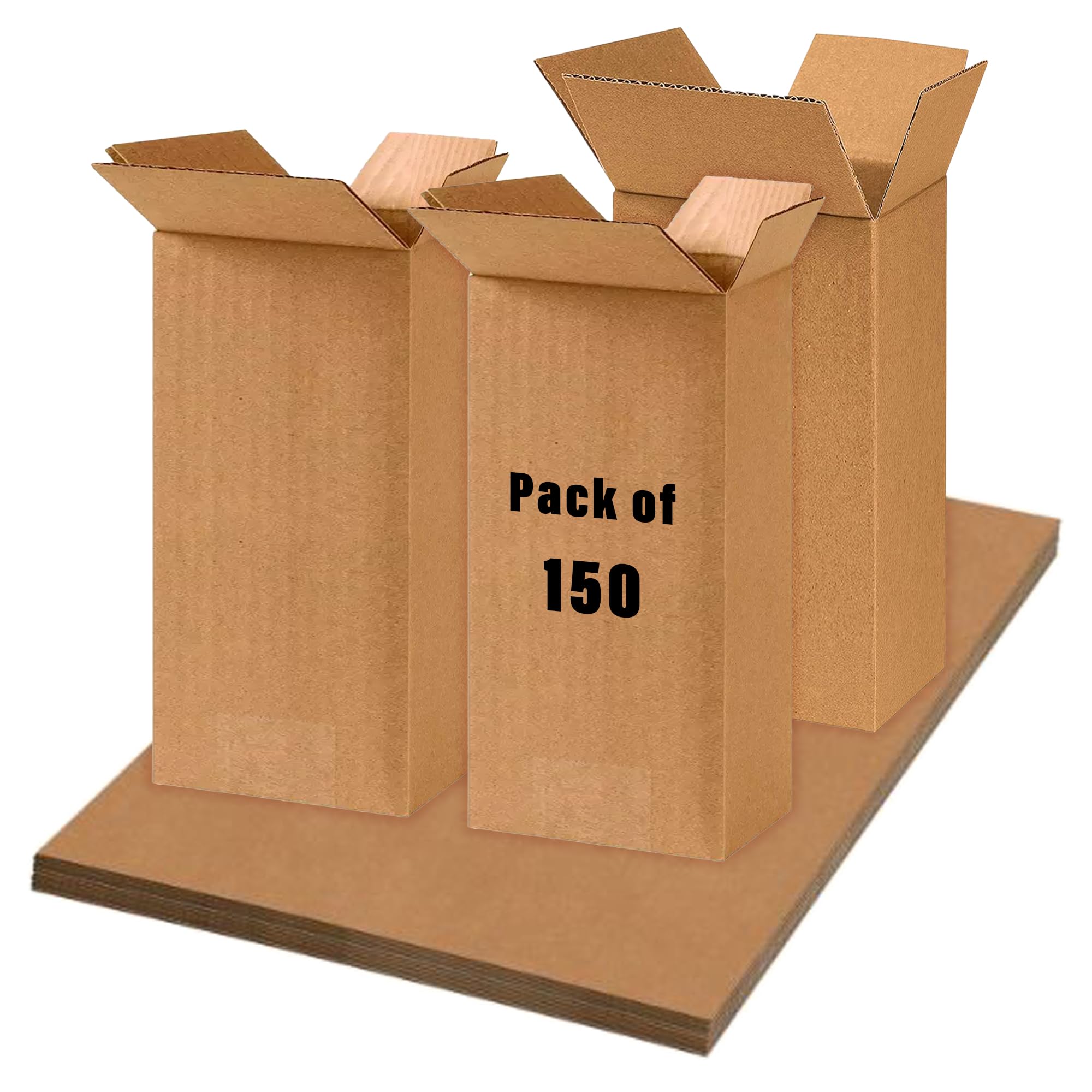 Kuber Industries Corrugated Box | 3 Ply Corrugated Packing Box | Corrugated for Shipping | Corrugated for Courier & Goods Transportation | L 6.5 x W 3.2 x H 15 Inch | Pack of 150 | Brown (B0CV47HRVQ) Amazon Price History, Amazon Price Tracker