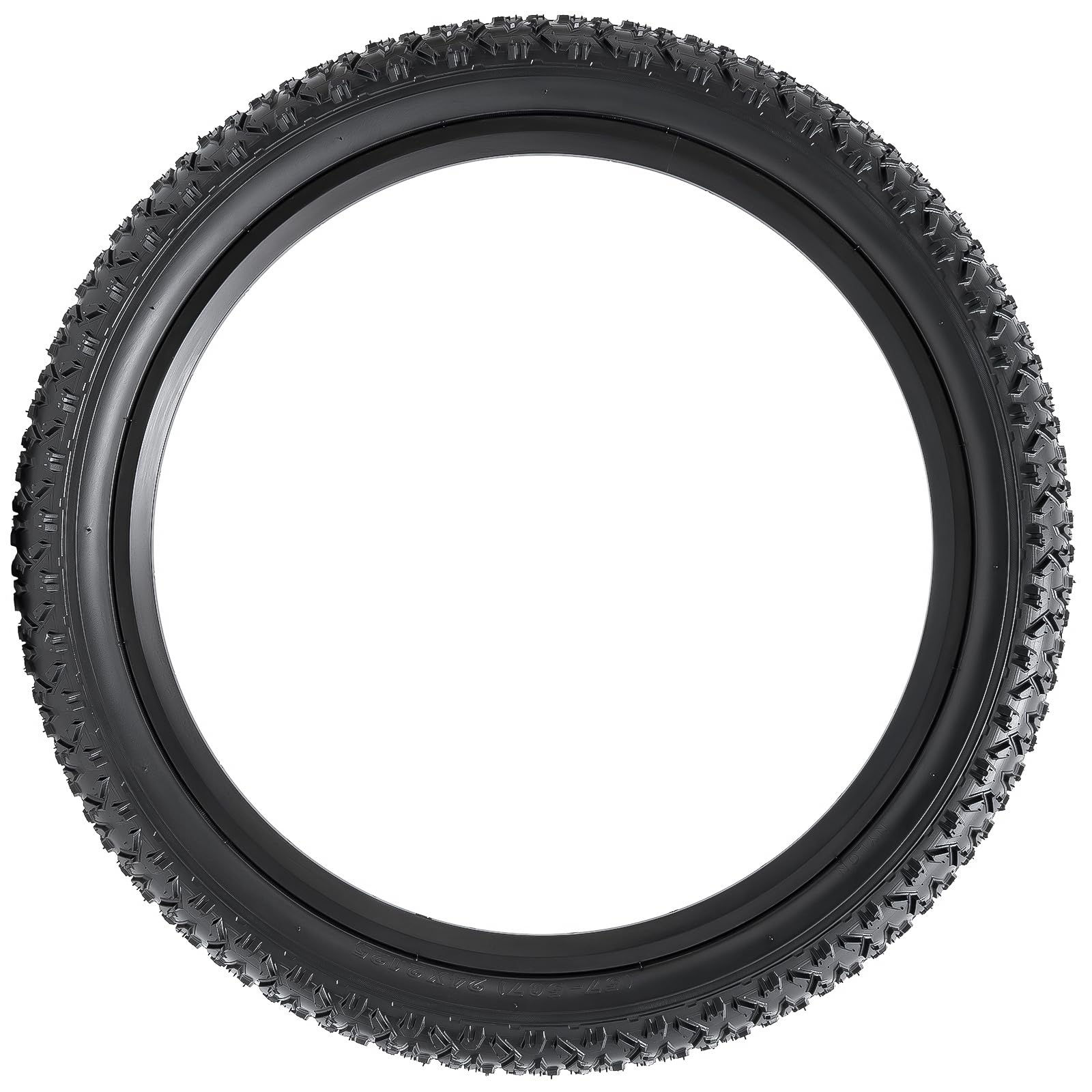 YunSCM 2Pcs pieghevole 24 pollici pneumatici 24x2.125 ETRTO 57-507 2Pcs 24 pollici Camera d'aria AV32mm compatibile 24x2.10 24x2.125 24x2.25 Copertoni e Camera d'aria