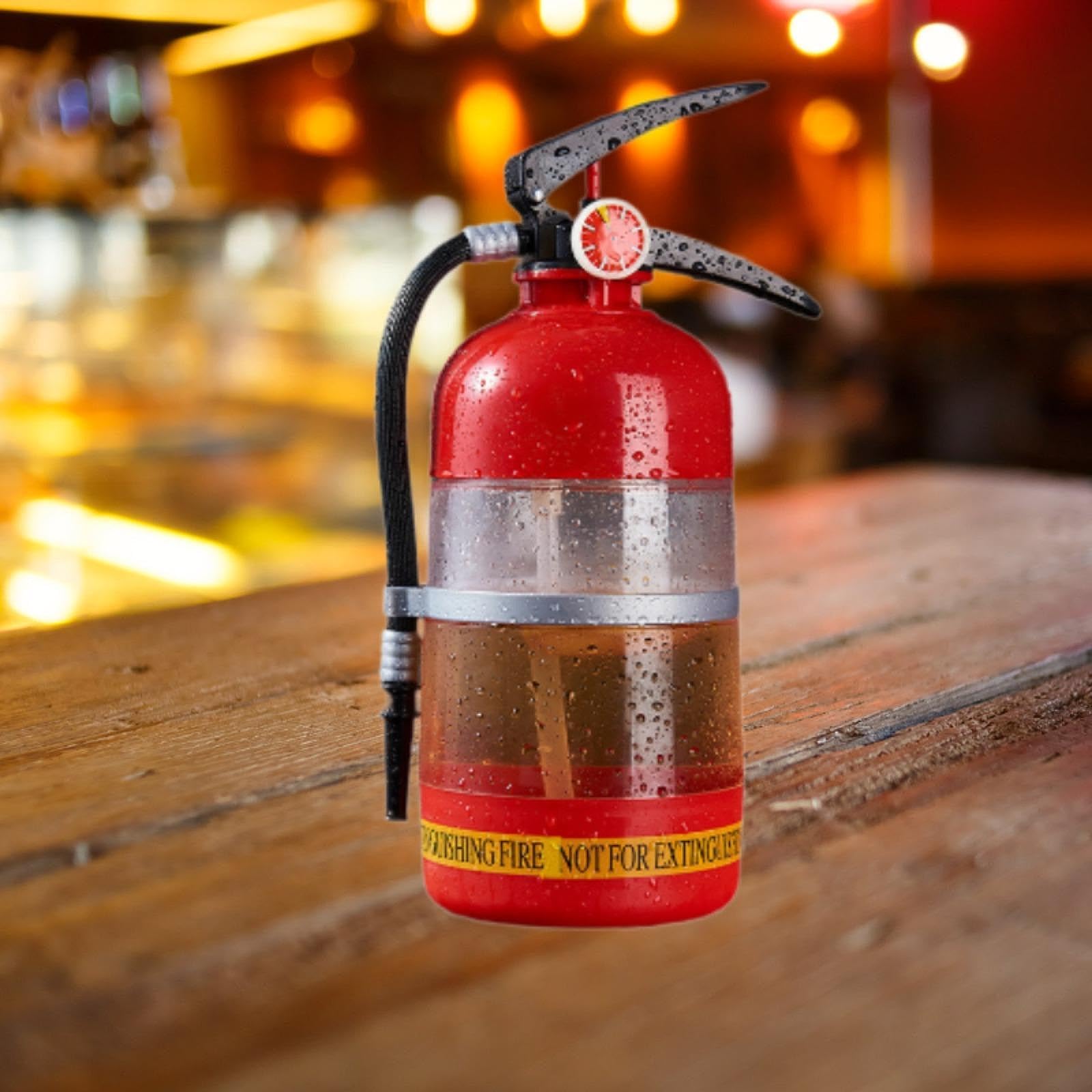 Dispensador de Cerveza con Forma de Extintor, Creativo, Contenedor, Dispensador de Bebidas Portátil para Cerveza, Cócteles, Fiestas, 3l, tal como se describe