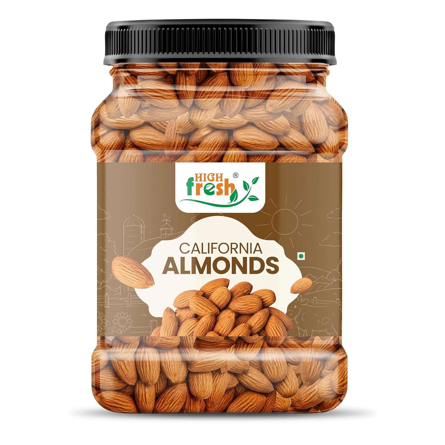 HighFresh California Jumbo Almonds 1kg | Premium Natural Badam Giri | Protein & Fiber Rich Dry Fruits | Crunchy Fresh Almonds for Snacking, Baking & Cooking | No Added Preservatives-image-22