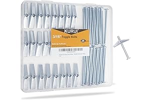 KURUI Toggle Bolts for Drywall, Your Ceiling's Best Friend