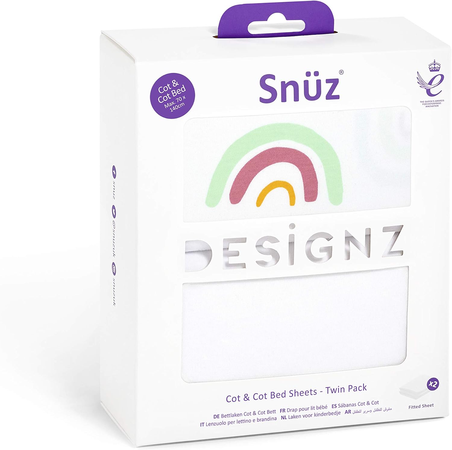 snuz cot bed sheets