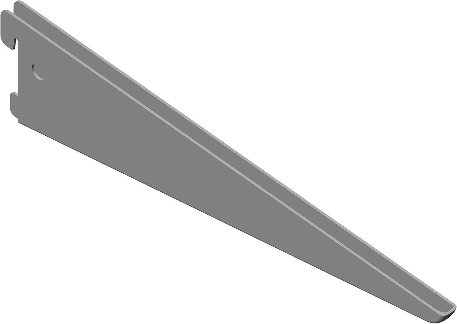 Element System U-Beam Shelf Support 2-Row, 2 Pieces, 5 Dimensions, 3 Colors, wall Rail, White,