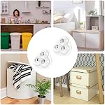 Mini Casters 12Pcs 360° Rotation Self Adhesive Caster Wheels for Kitchen Counter Furniture Stainless Steel