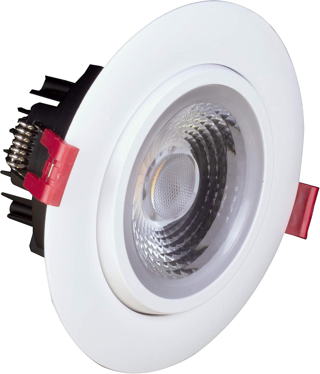 NICOR Lighting 4 inch LED Gimbal Recessed Downlight in White, 4000K (DGD411204KRDWH)