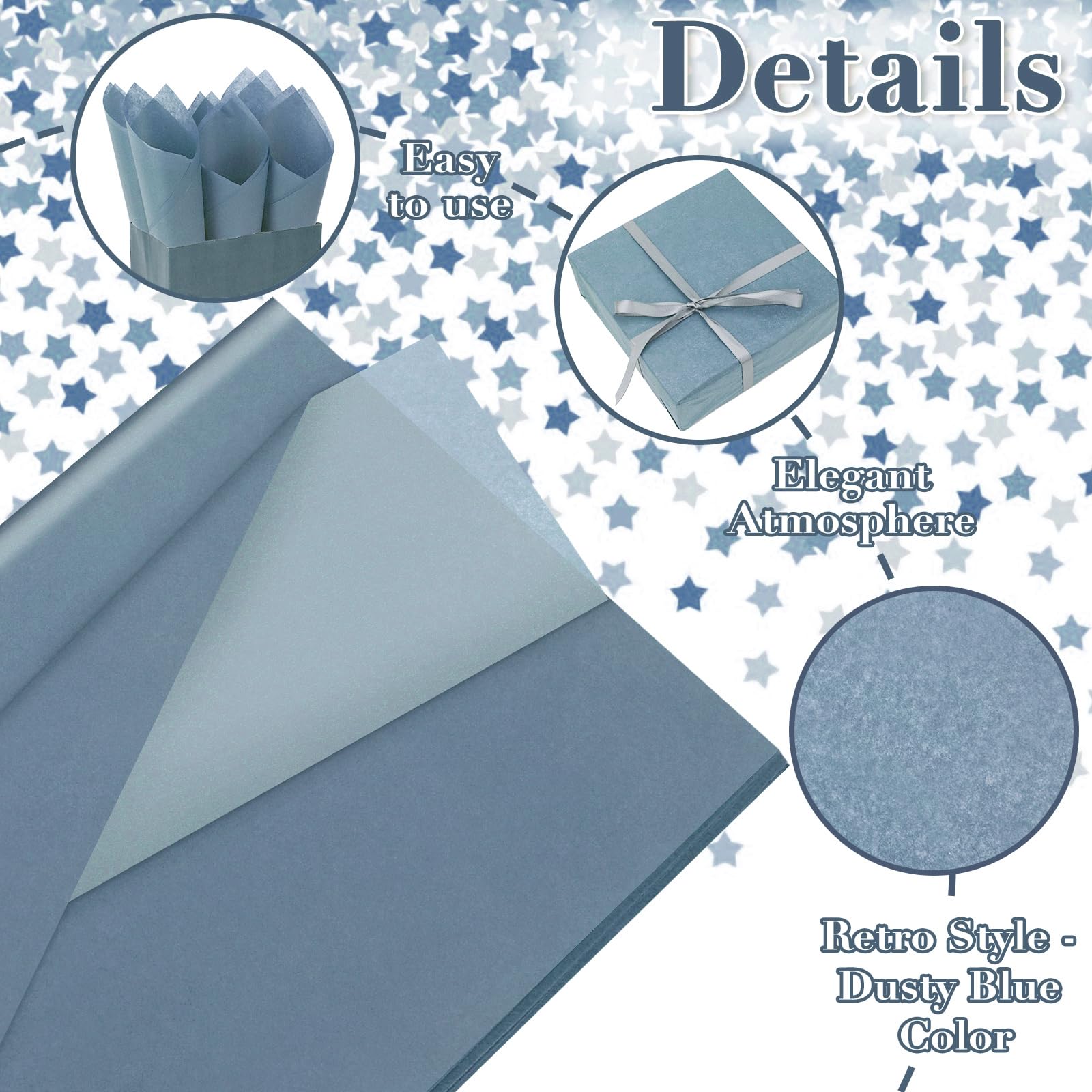 100 arkuszy papieru w kolorze szałwiowej zieleni, 50 x 35 cm, szałwiowa zieleń, papier do pakowania prezentów, jednolity kolor, DIY, sztuka, rękodzieło, chusteczki, na prezent ślubny, wypełniacze,