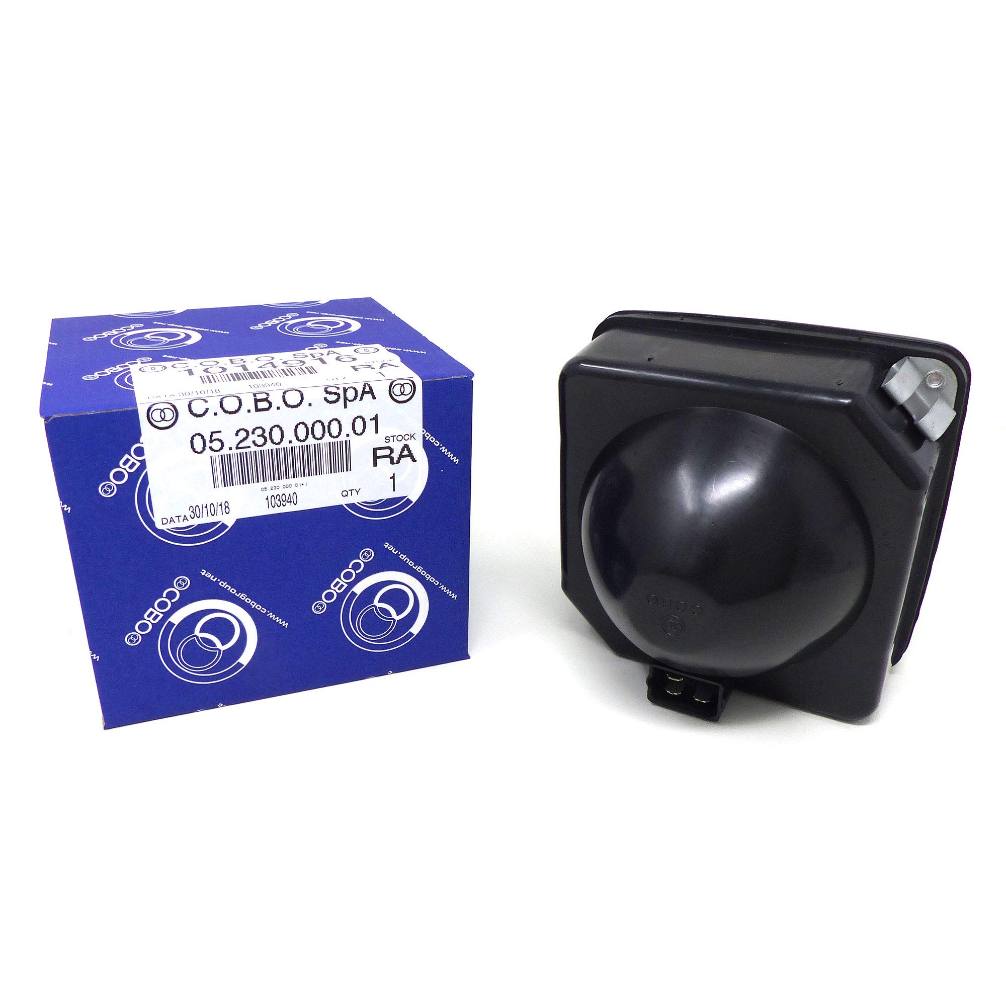 Faro COBO Anteriore Quadrato Telaio Nero per Trattore a 2 Luci 1014916