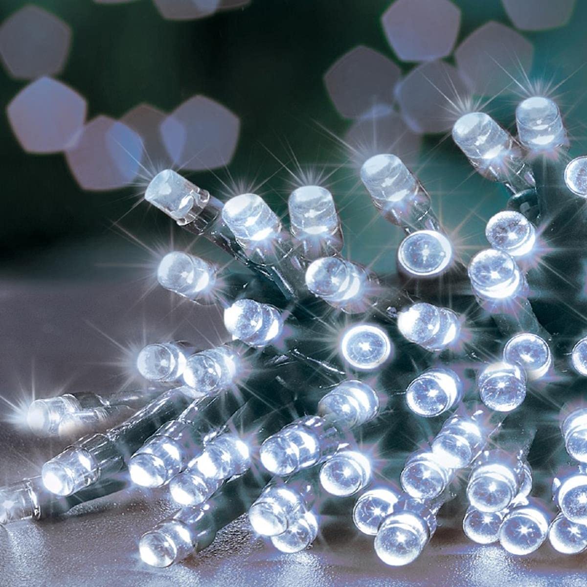Marco Paul 16m 200 White Fairy Light with Timer Function Battery Operated Fairy Lights String Lights Indoor Outdoor Garden Light