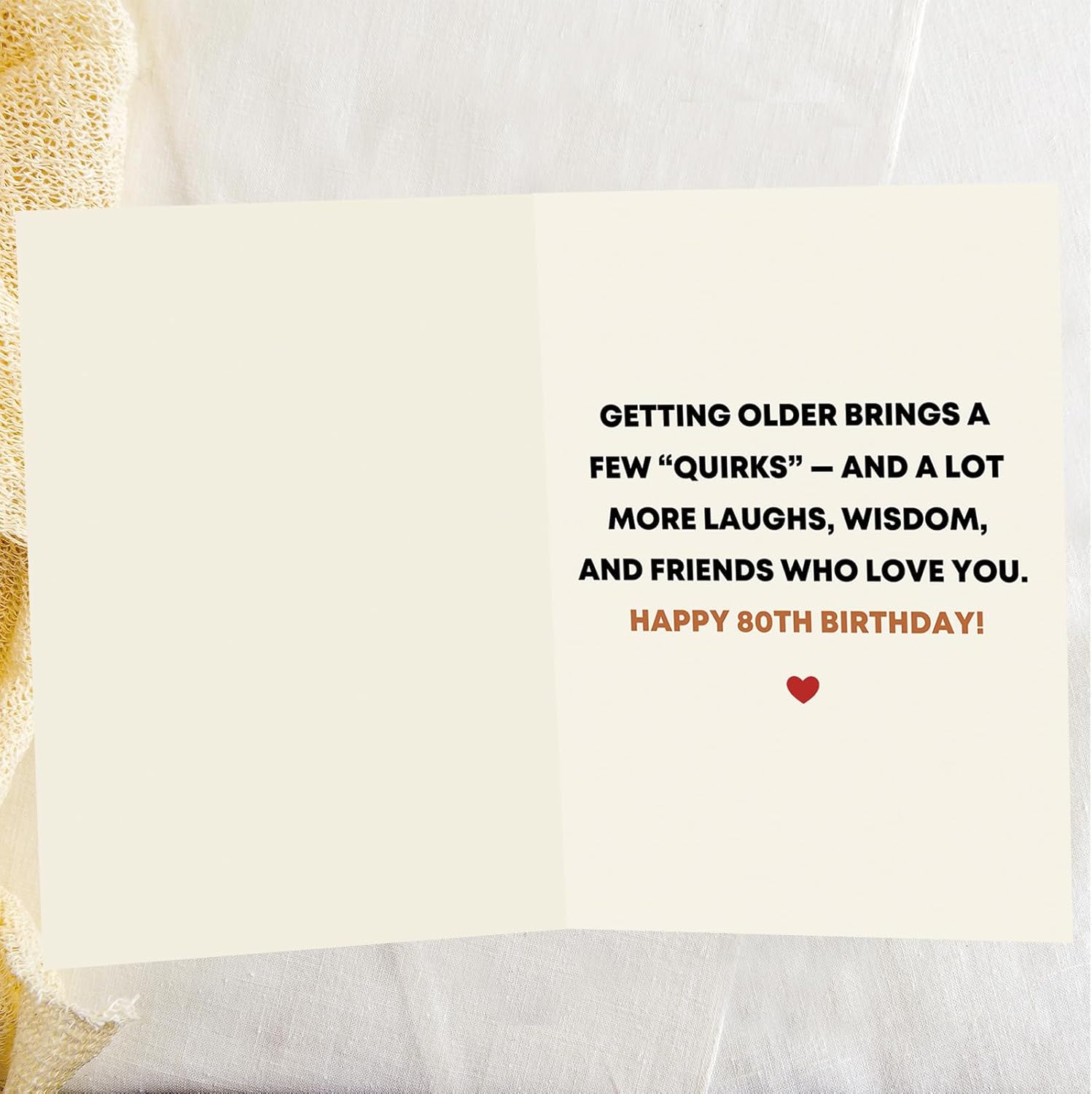 OJsensai Happy 80th Birthday Card & Gifts for Men Women,80 Year Old Birthday Decorations - Image 2