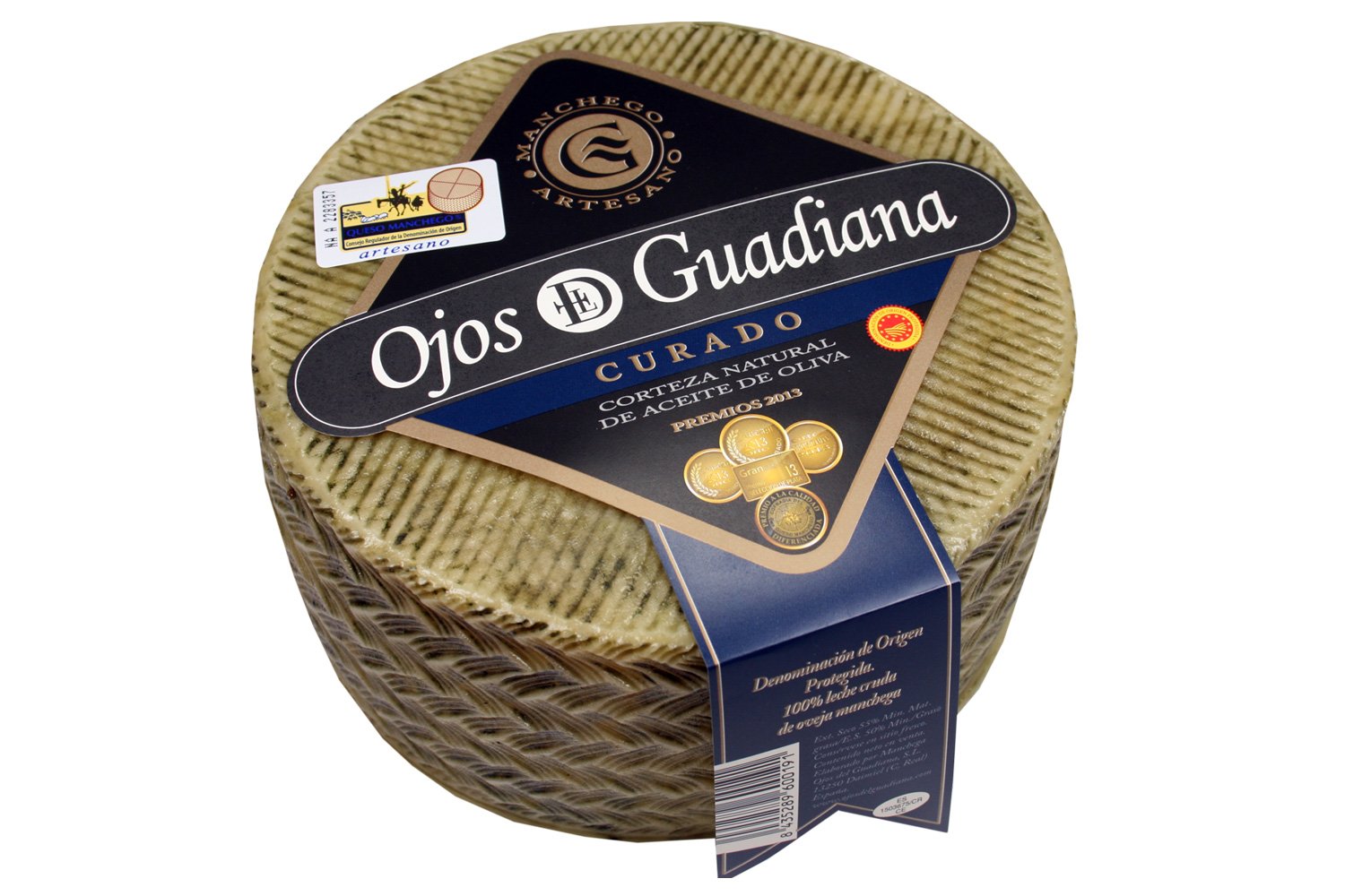 Queso Artesano D.O. Manchego Ojos del Guadiana - CURADO - 2 kilos aprox