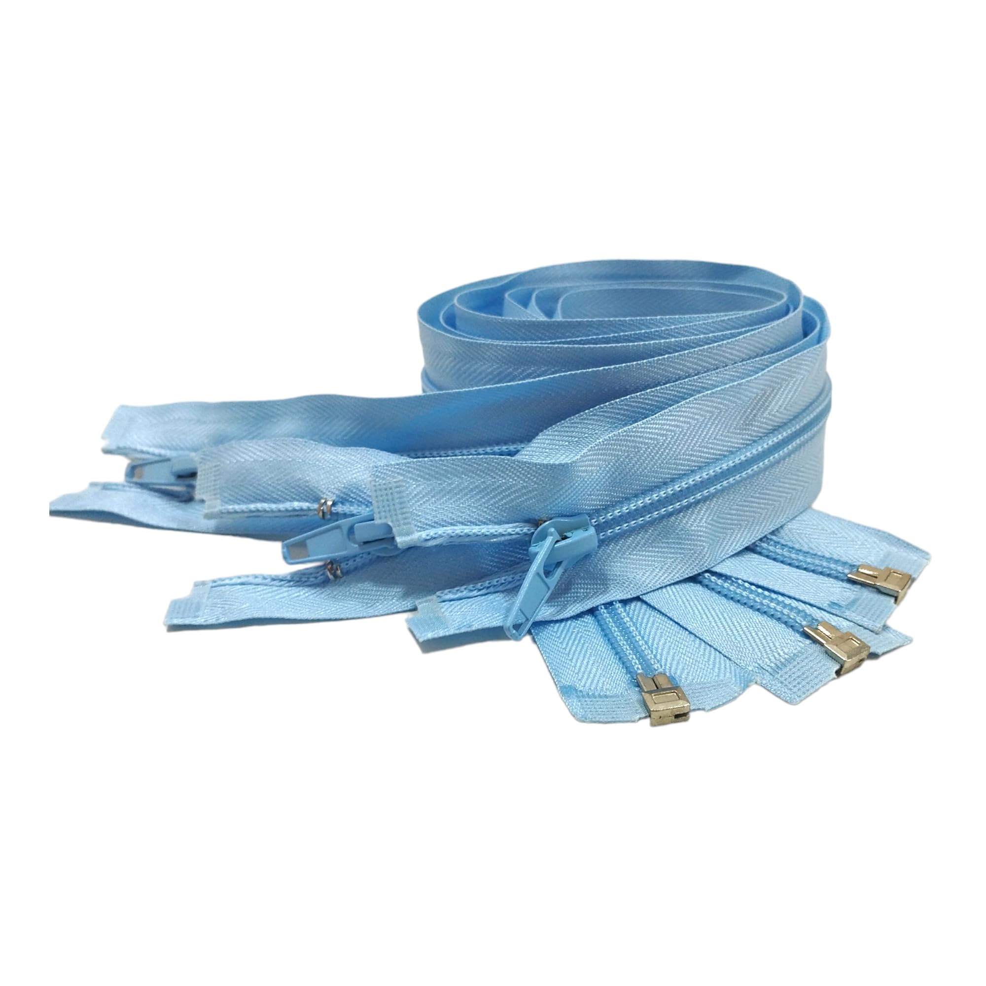 JYC CREATIVE Pack of 3 Open Nylon Zippers n.5, Available in 16 Colours and 14 Sizes