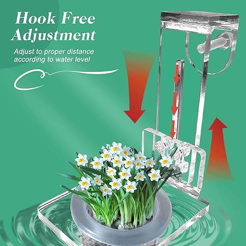 Miniatura 3 de Soporte acrílico para plantas de acuario para colgar plantas acuáticas, gancho ajustable, maceta para plantas colgantes y decoración de acuarios