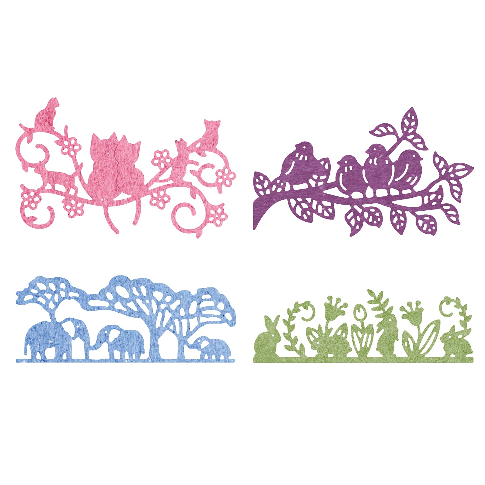 GLOBLELAND Stanzformen Mit Lesenden Tieren – 30-teiliges Set Aus Metall Für Scrapbooking & Kartenbasteln