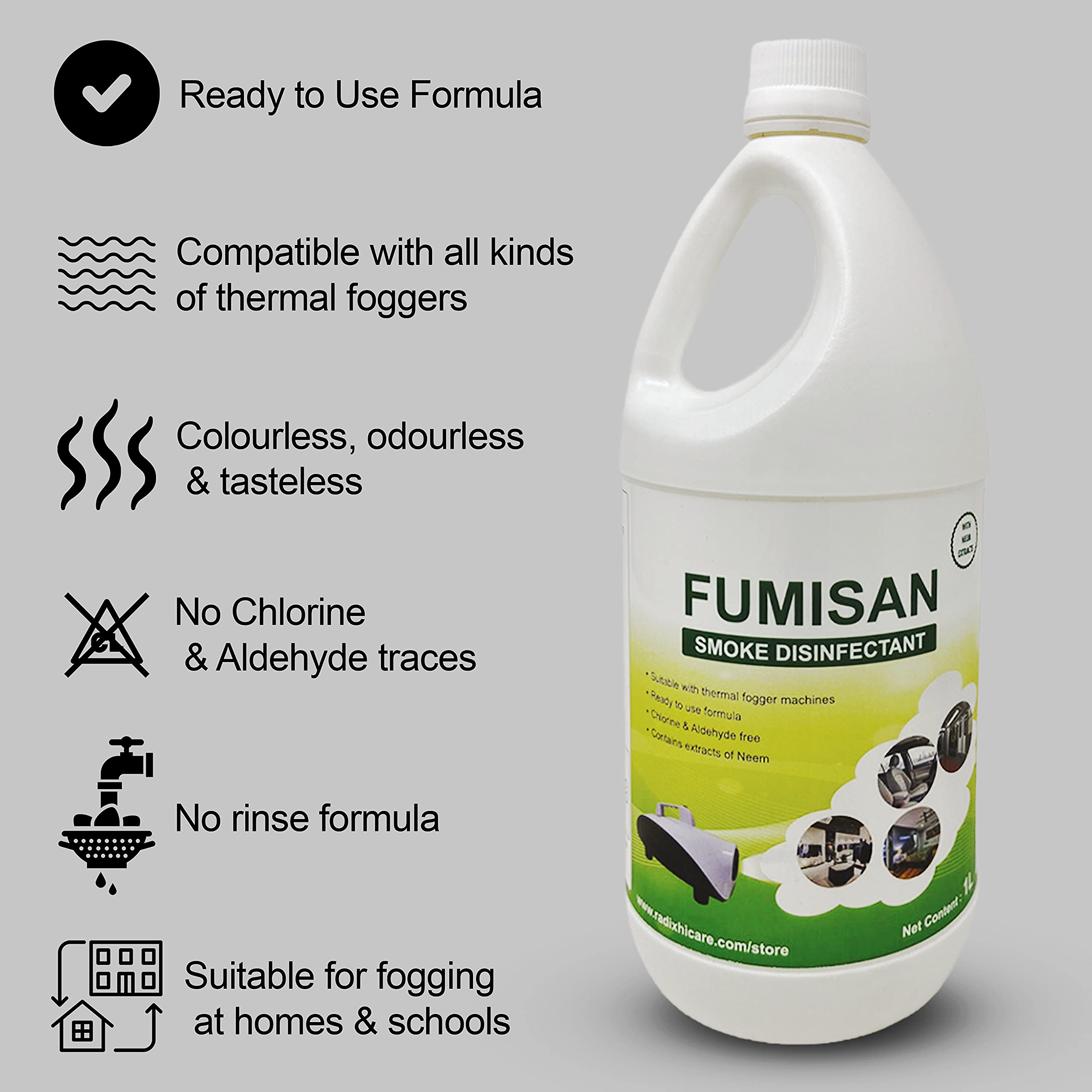 Konvio Fumigation Liquid Disinfectant Solution for all kinds of