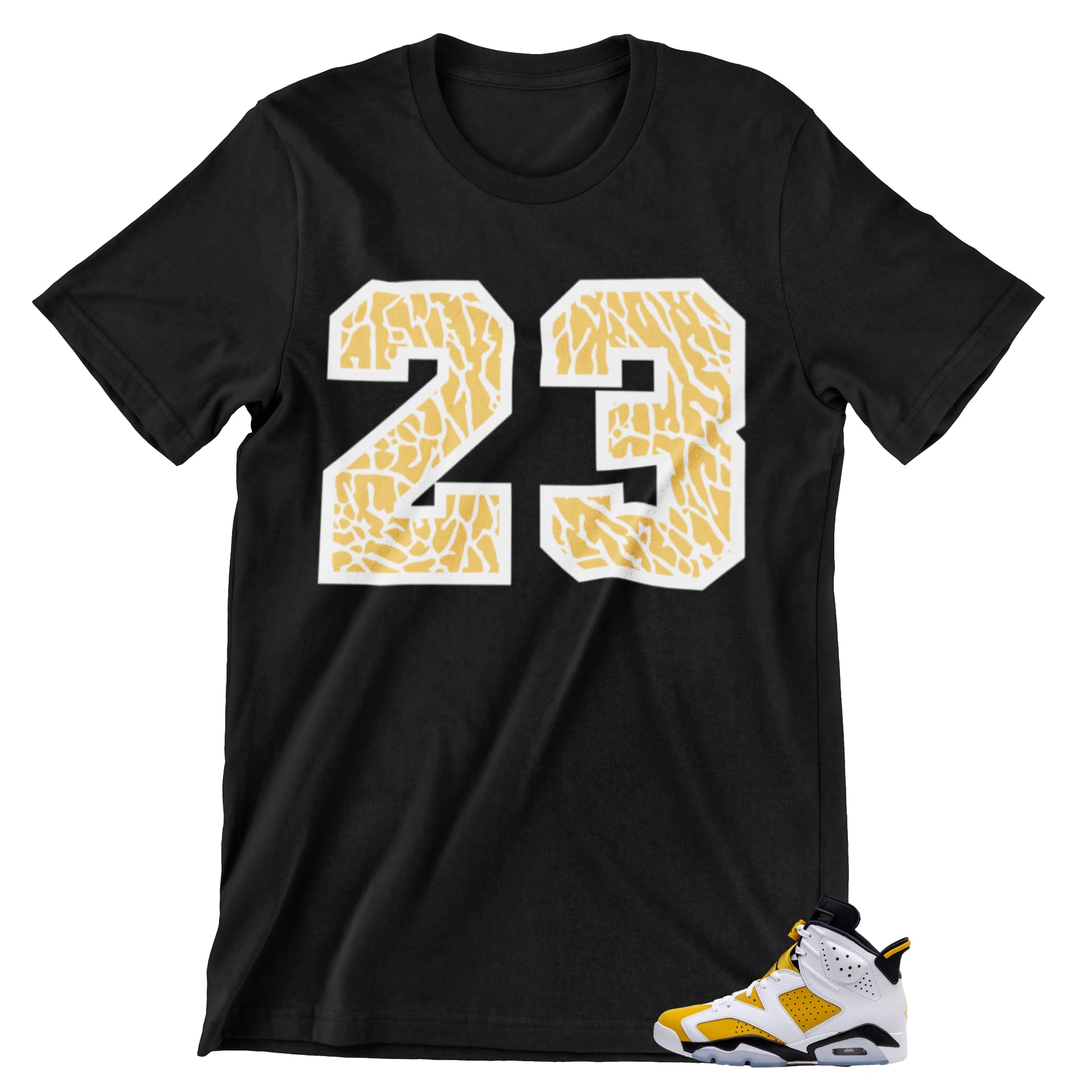 Michael Jordan Graphic Tee Yellow Black Jordan Shirt Jordan