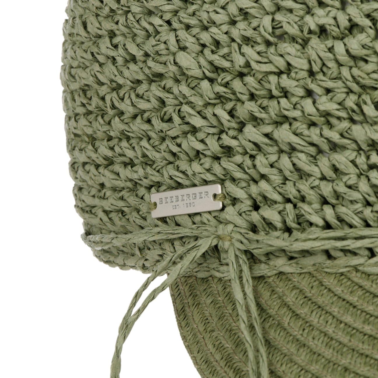 Seeberger Casquette Uni Rollable Crochet Femme - de Soleil D'Ete Visiere pour Le avec Ete Printemps-ete