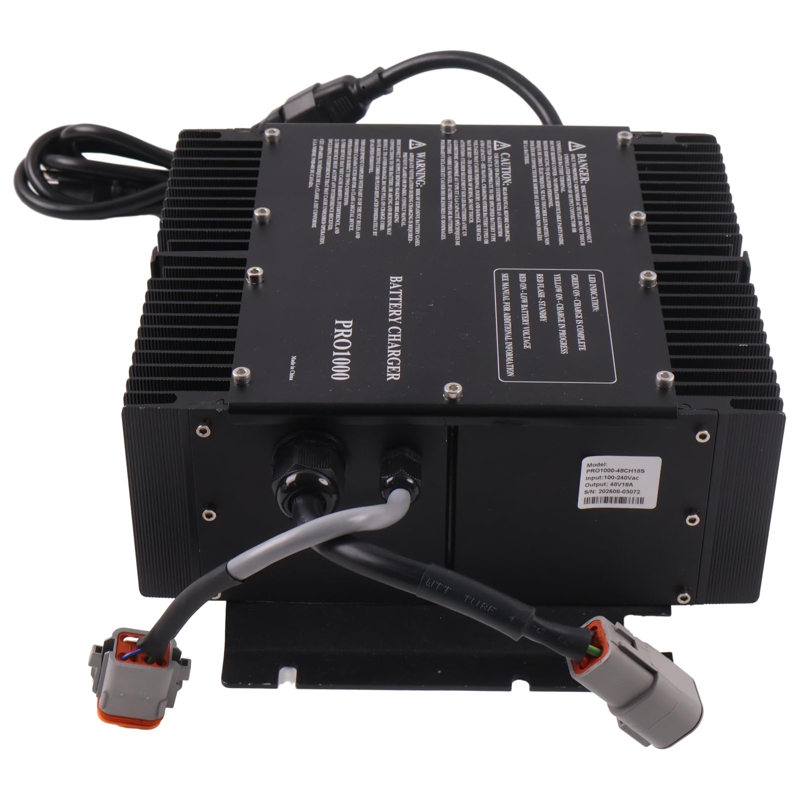 Solarhome 48V 18A Battery Charger 1001103105 Compatible with JLG Boom Lift E300 E400 E600 Scissor Lift 3369LE 4069LE M3369 M4069