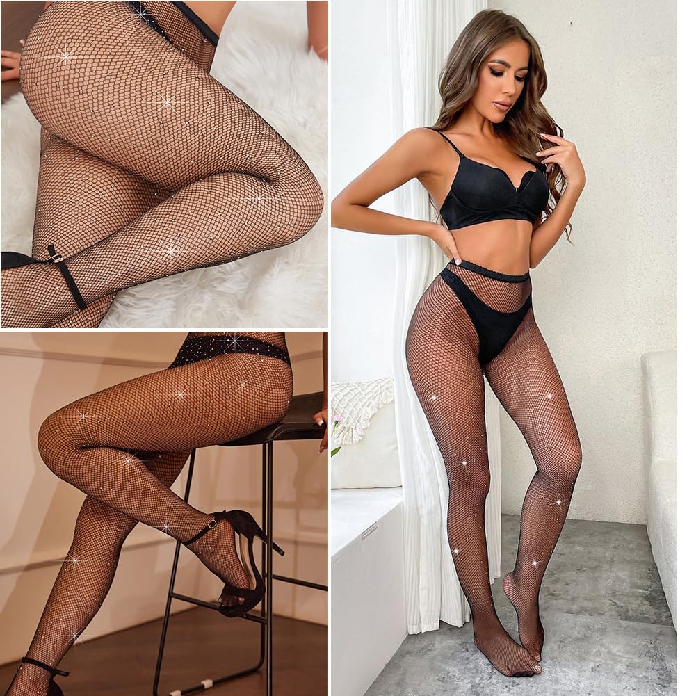 Sexy Netzstrümpfe fischnetz strümpfe Strass Netzstrumpfhose Netzstrumpfhosen Netz Stockings nylonstrümpfe für Bars Fotografie thematische Kostümparty BarKostümpartys Nachtclub Party