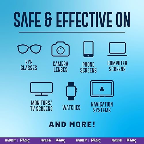 Miniatura 9 de Powered by Nano Magic  Limpiador de lentes de 10 onzas  2 aerosoles de 2 onzas, repuesto de 6 onzas, 2 paños de microfibra  Ideal para gafas de sol