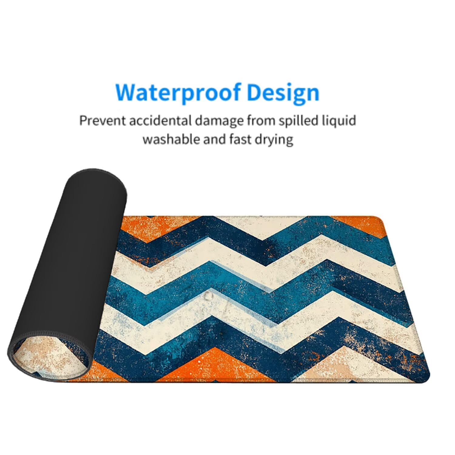 Abstrakcyjna podkładka pod mysz pod mysz pod mysz do gier XXL 1400 x 600 x 3 mm podkładka pod mysz gumowa geometria duża podkładka pod rękę gracz akcesoria PC antypoślizgowe i wodoodporne, do