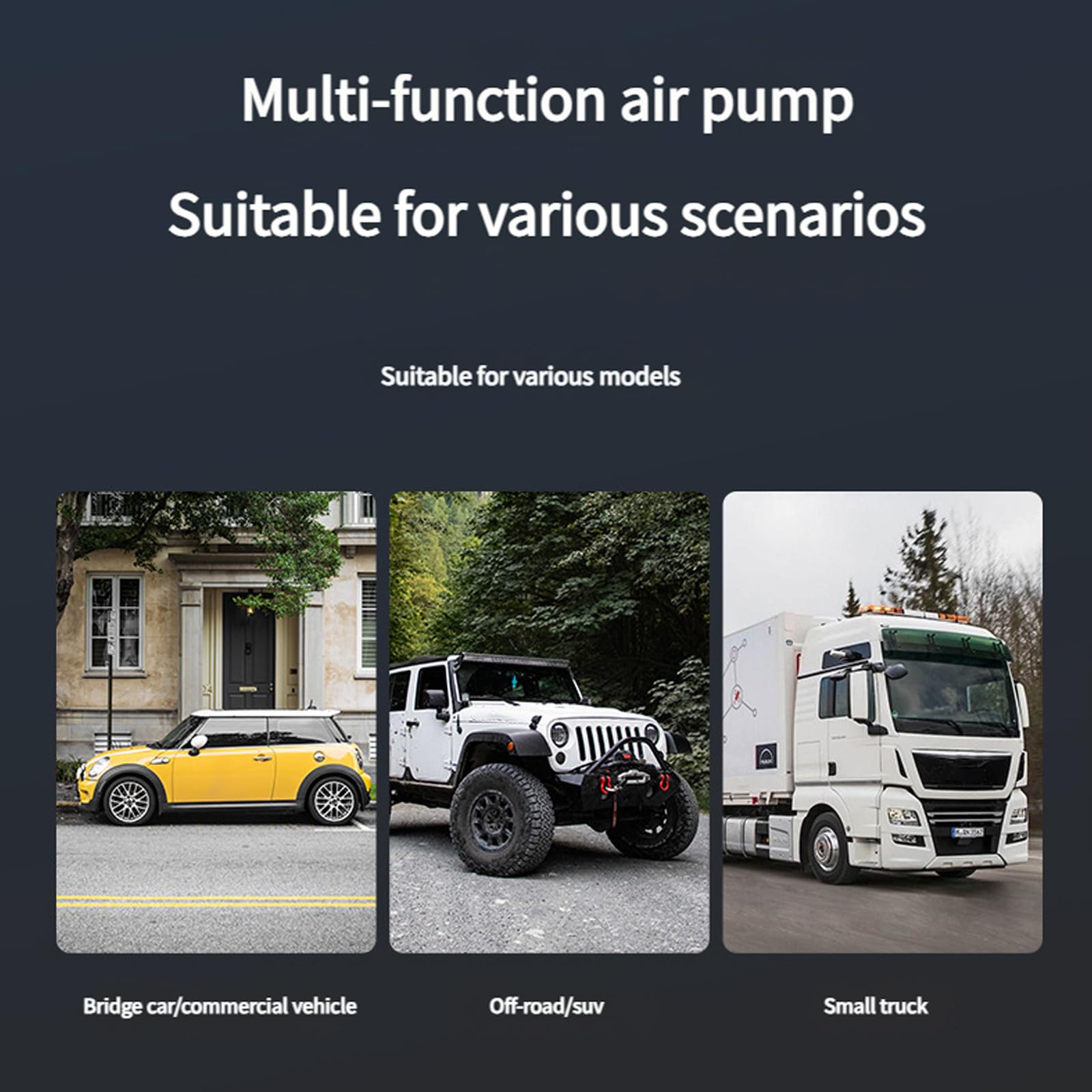 Monitor digital de presión de neumáticos, compresor de aire inalámbrico con batería, arrancador para auto y motocicleta, inflador de neumáticos de coche