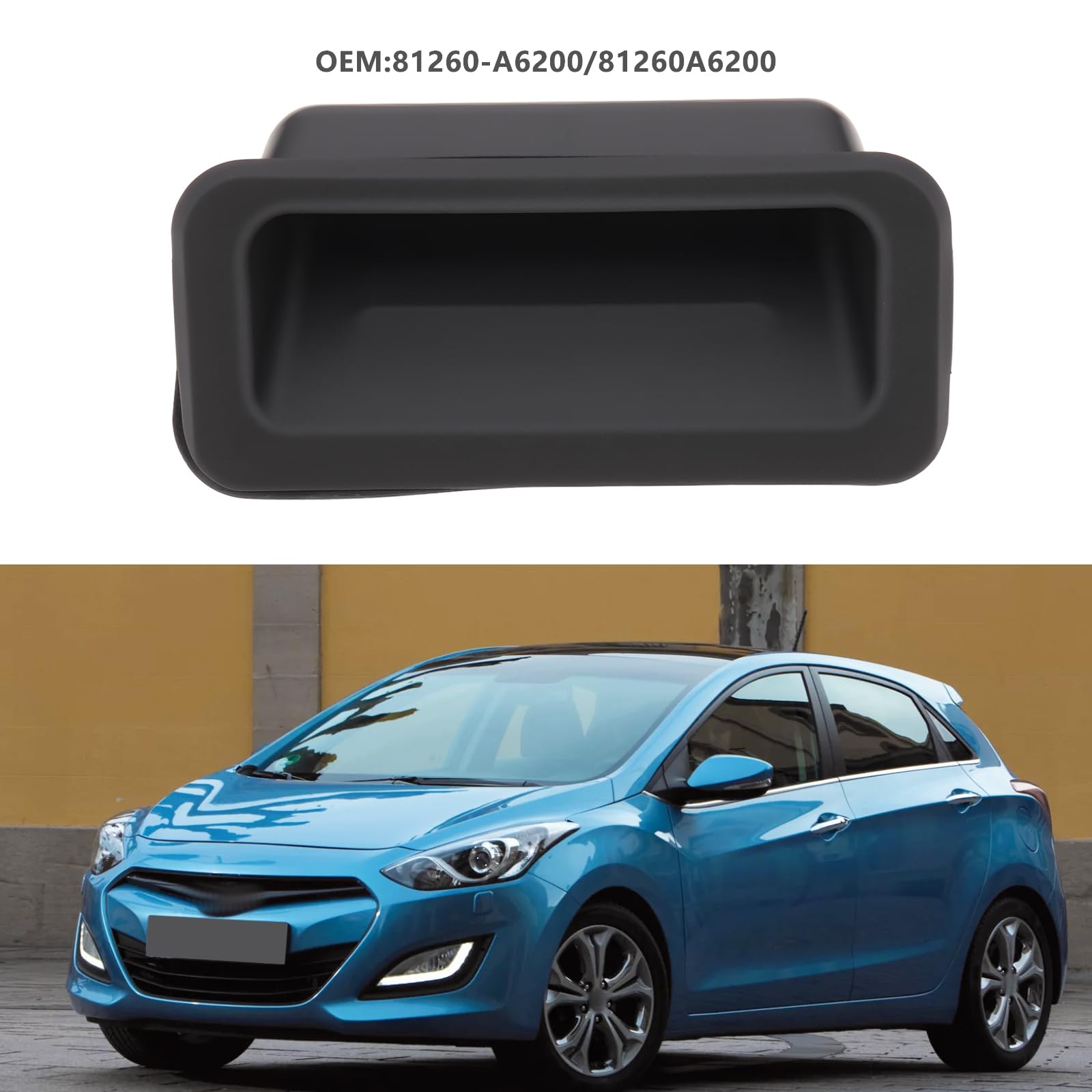 Manija de Puerta Trasera 81260-A6200 81260A6200 Compatible con Hyundai I30 I20 2012-2017