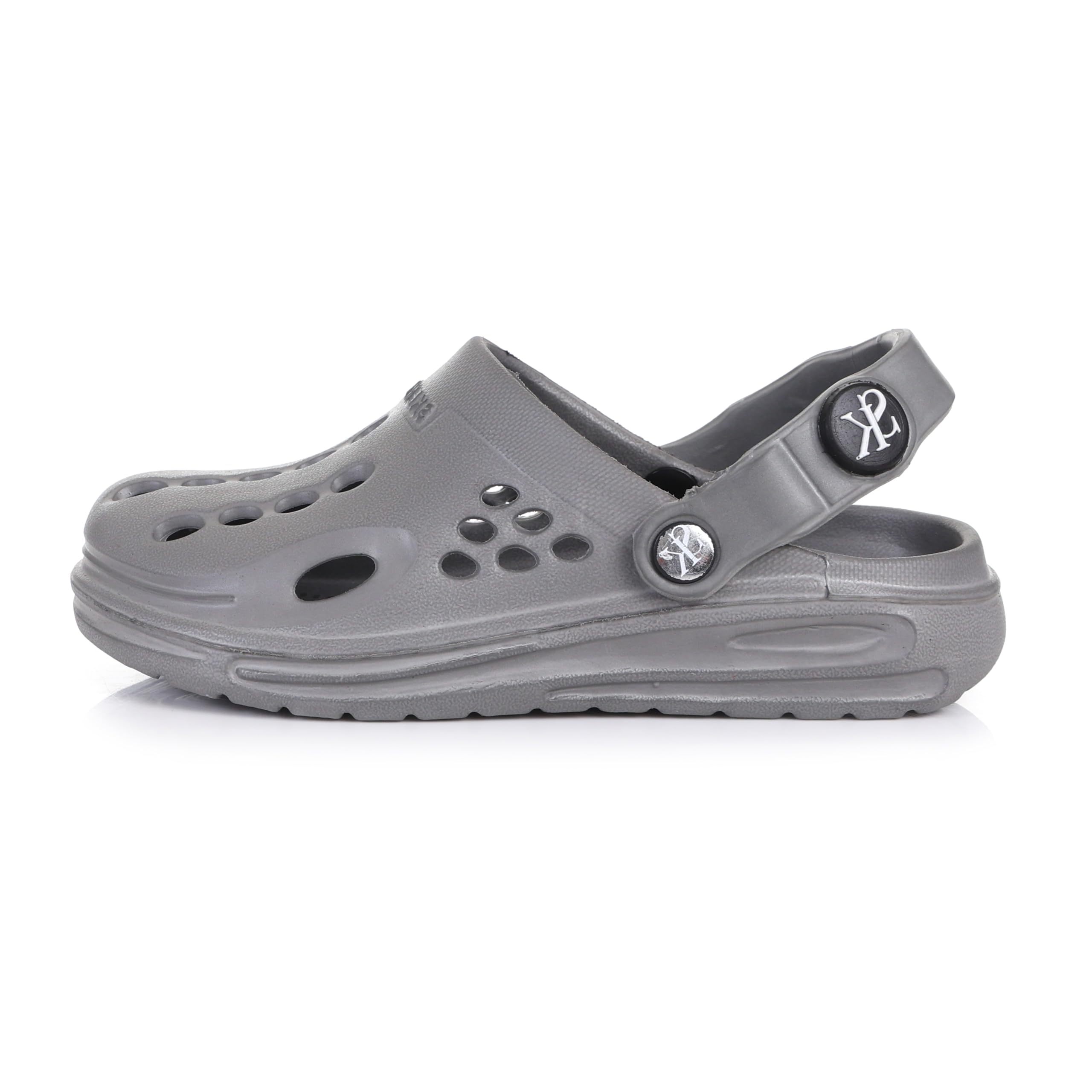 SKEMMARS Kids' EVA Clogs | Lightweight Breathable Slip-On Clog Sandals with Textured Footbed & Adjustable Back Strap (Navy Blue, UK Footwear Size System, Big Kid, Numeric, Medium, 3) 4