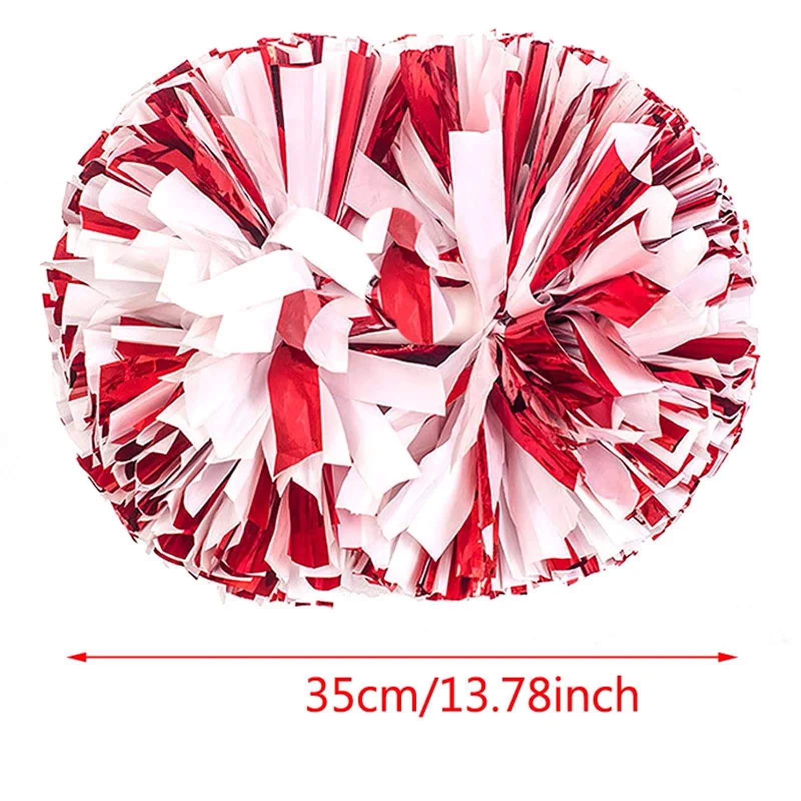 Lot de 10 pompons pom-pom girl for décoration scène pour événements(Blue and white,30CM 11.81In)
