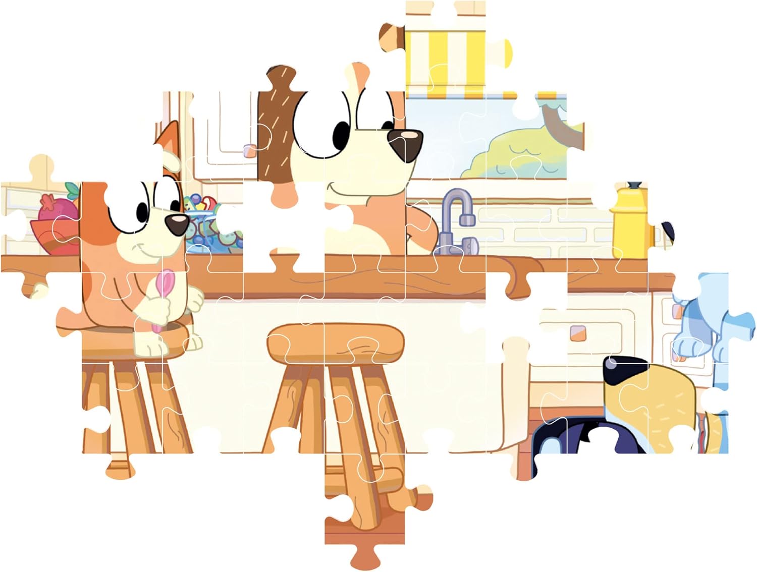 Clementoni - 27169 - Supercolor Puzzle Bluey - 104 Pieces - Jigsaw Puzzle for Kids Age 6 - Made in Italy