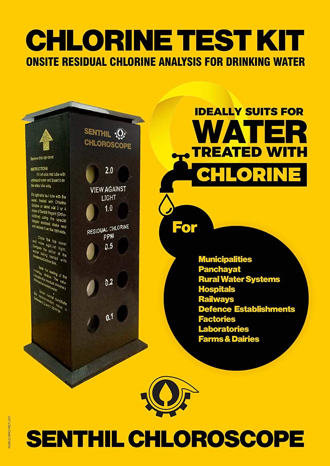 Chlorine Test Kit (02.00 PPM) Amazon.in Industrial & Scientific