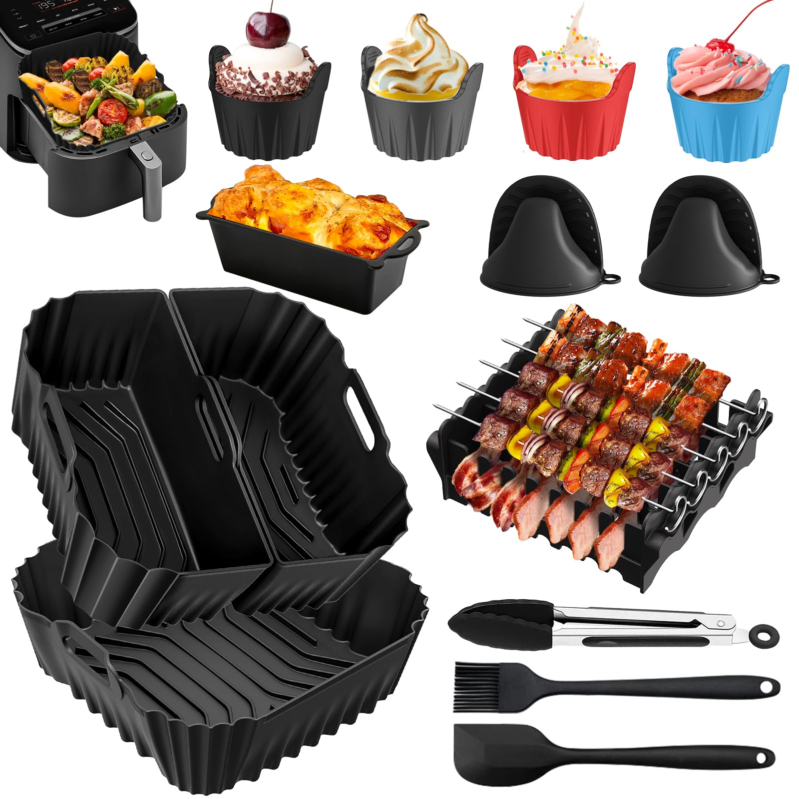Acestore Airfryer Accessoires Set - Airfryer Accessoires Set Heteluchtfriteuse Accesoires Set Airfryer 11 Delig 600x528